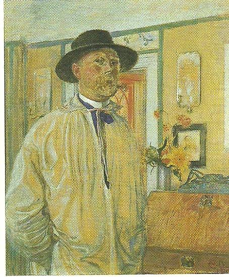 sjalvportratt, Carl Larsson